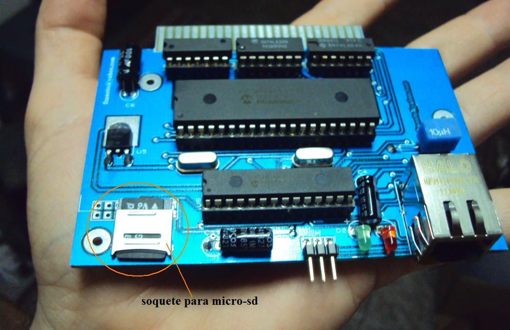 Placa RS232 SD Ethernet MSX