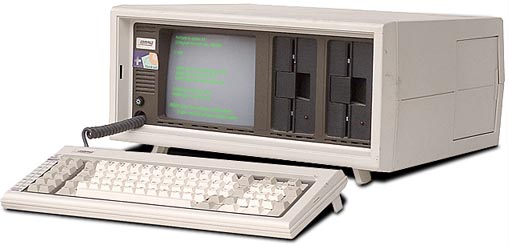 O primeiro computador da Compaq, o Portable