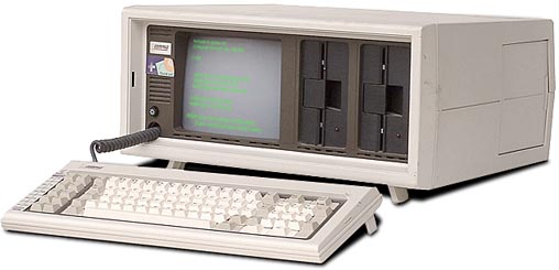 O primeiro computador da Compaq, o Portable
